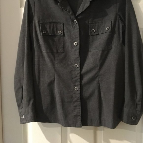 Vintage Grey Button-up Shirt 5/$25 - Picture 2 of 6